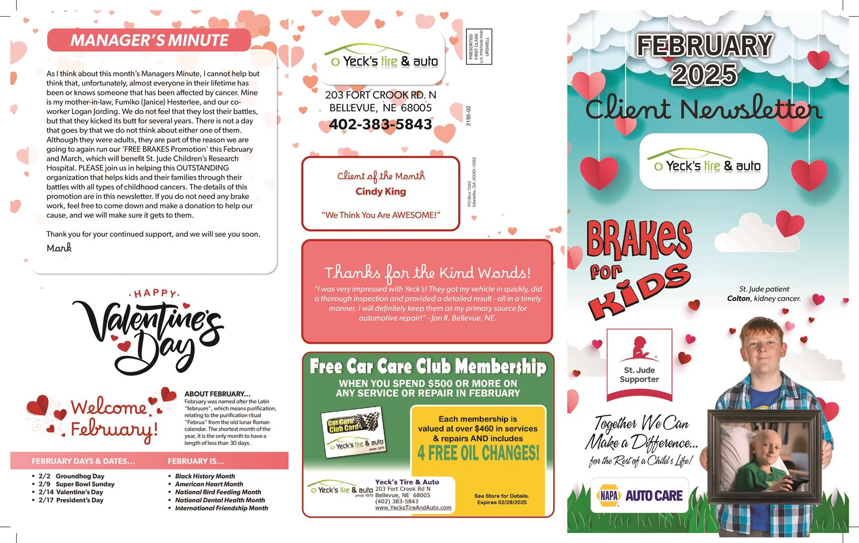 Newsletter February 2025 Thumbnail | Yeck's Tire & Auto